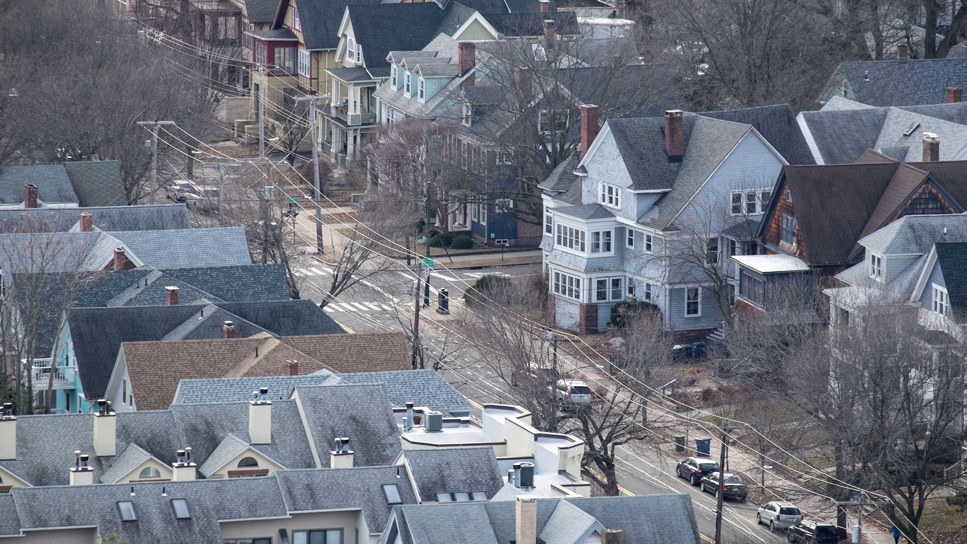 duplex housing on street